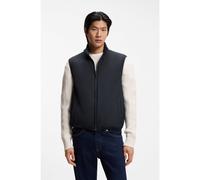 BOSS Doudoune sans manches déperlante avec finitions en maille - Style P-Hanry-Vest-261F, 50559601 Bleu foncé 98