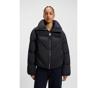 BOSS Doudoune zippée en tissu brillant - Style C_Padilena, 50548035 Bleu foncé 44