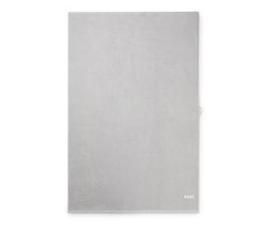 BOSS Drap de bain en coton avec logo brodé en contraste - Style EDGE Blush Bath sheet 100, BSHT-EDGE Argent ONESI