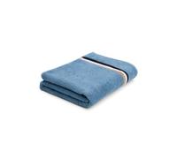 BOSS Drap de bain en molleton de coton avec bande à rayures emblématiques - Style BLINEA Magnet Bath sheet 090/150, BSHT-BLINEA bleu clair ONESI