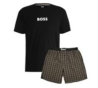 BOSS Easy Short Set 10269540 01 Ensemble Pyjama, Noir (002 Noir), XL Hommes