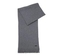 Hugo Boss Écharpe Albas Laine vierge Maille Raschel Gris