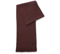 BOSS Écharpe en maille en laine vierge avec logo - Style Albas, 50495340 Marron foncé pcs.