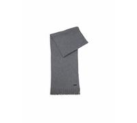 Hugo Boss Écharpe Albas Laine vierge Maille Raschel Gris