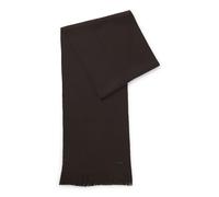 BOSS écharpe Albas Knitted Scarf Dark Brown marron foncé