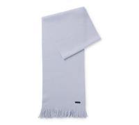 BOSS Écharpe en maille en laine vierge avec logo - Style Albas, 50495340 bleu clair pcs.