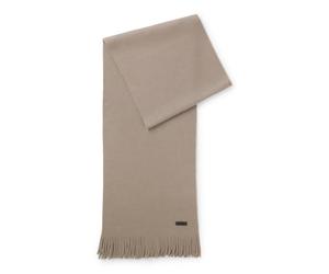 BOSS Écharpe en maille en laine vierge avec logo - Style Albas, 50495340 Brun chiné pcs.