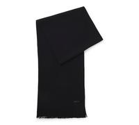 BOSS Écharpe en maille en laine vierge avec logo - Style Albas, 50495340 Noir pcs.