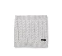 BOSS Écharpe tube en maille torsadée avec logo brodé pour enfant - Style J52698/A32T0, J52698 Gris chiné 1