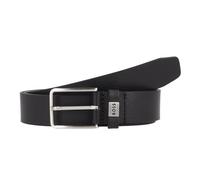Hugo Boss Ceinture Elio Sz35 Homme - Cuir italien, passant logoté - Noir 100 cm