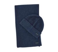Boss - Ensemble Bonnet et Écharpe Ercole - Homme - Accessoires - Bleu - Taille: ONE Size