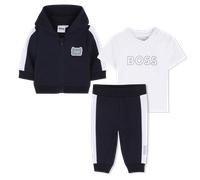 Boss - Ensemble Cardigan + Pantalon + Tee-shirt - Bleu Cargo - Garçon - 18 Mois