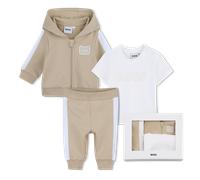 Boss - Ensemble Cardigan + Pantalon + Tee-shirt - Sand - Garçon - 6 Mois