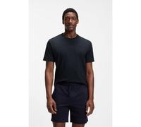 BOSS Ensemble de pyjama en coton avec T-shirt à imprimé intégral - Style Relax Short Set, 50540613 Bleu foncé S