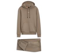 BOSS Ensemble de survêtement décontracté en coton avec logo minimaliste - Style TracksuitWesmallhood, 50541065 Beige XL