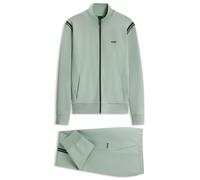BOSS Ensemble de survêtement Regular en coton stretch avec empiècements à rayures - Style Tracksuit Set, 50533738 Chaux L