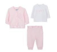 Boss - Ensemble Pantalon, Cardigan Et T-shirt - Baby Pink - Fille - 2 Ans