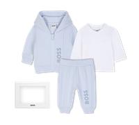 Boss - Ensemble Pantalon, Cardigan Et Tee-shirt - Ciel - Garçon - 1 Mois