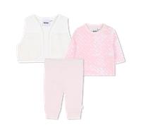 Boss - Ensemble Pantalon, Gilet Et T-shirt - Baby Pink - Fille - 3 Ans