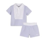 BOSS Ensemble polo et Shorts pour bébé, présenté dans une boîte cadeau - Style J53047/77101M, J53047 bleu clair 67