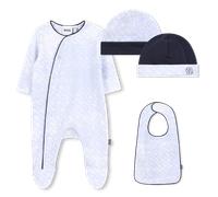 Boss - Ensemble Pyjama, Bavoir Et Bonnet - Ciel - Garçon - 6 Mois
