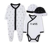 Boss - Ensemble Pyjama, Body Et Bonnet - Blanc - Garçon - 1 Mois