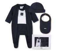 Boss - Ensemble Pyjama, Bonnet Et Bavoir - Bleu Cargo - Garçon - 6 Mois