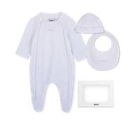 Boss - Ensemble Pyjama, Bonnet Et Bavoir - Ciel - Garçon - 6 Mois