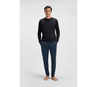 BOSS Ensemble pyjama en coton à logos et monogrammes - Style Relax Long Set, 50550494 Bleu foncé S