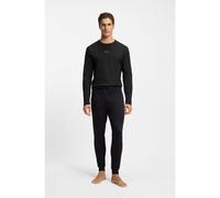 BOSS Ensemble pyjama en coton avec taille monogrammée - Style Xmas Long Set, 50550547 Noir XL