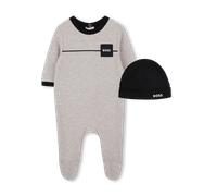 Boss - Ensemble Pyjama Et Bonnet - Ecru Chine - Garçon - 9 Mois