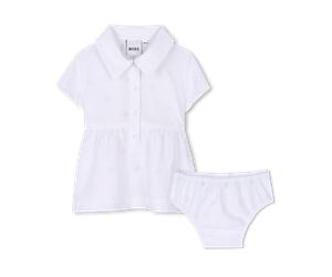 Boss - Ensemble Robe Et Culotte - Blanc - Fille - 6 Mois