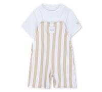 BOSS Dungarees+T-Shirt Baby Boys, Grey, 12 Months