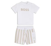 Hugo Boss - Ensemble T-shirt et short bébé J53048/24901M 6 mois en boîte cadeau Beige 67