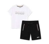 Boss - Ensemble Tee-shirt Et Bermuda - Black - Garçon - 9 Mois
