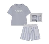 Boss - Ensemble Tee-shirt + Short - Ciel - Garçon - 3 Mois