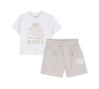 Boss - Ensemble Tee-shirt + Short - New Beige - Garçon - 9 Mois