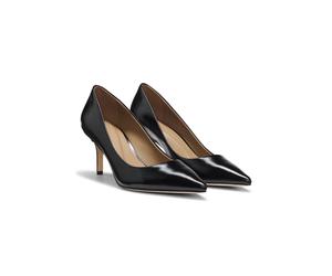 BOSS Escarpins à talons en peau avec sigle gravé - Style Miah_Pump70_NA, 50573442 Noir 39
