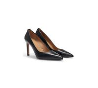 BOSS Escarpins à talons hauts en cuir à bout pointu - Style Janet Pump 90-N, 50504280 Noir 40