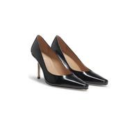 BOSS Escarpins en cuir à talon argenté - Style Charlize_Pump90_ABL, 50558158 Noir 38.5