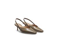 BOSS Escarpins en cuir à talon ouvert et semelle intérieure confortable GAIT-TECH® - Style Charlize_SLB50_AB, 50548543 Brun chiné 42