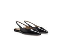 BOSS Escarpins en cuir avec sangle sur talon ouvert - Style Miah_SLBall10_NACS, 50573444 Noir 40