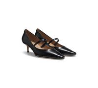BOSS Escarpins en cuir lisse avec bride - Style Charlize_Pump50_AB, 50552994 Noir 39.5