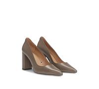BOSS Escarpins en cuir nappa à talon bottier haut - Style Janet_ChPump90_NA, 50518512 Marron 40
