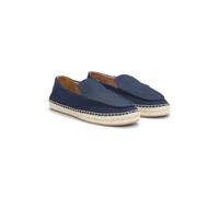BOSS Espadrilles en daim avec semelle intermédiaire en jute - Style Madeira_mocc_sdwv, 50563149 Bleu foncé 42