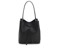 BOSS Femmes Anett Drawstring Sac seau en similicuir grainé à monogramme Double B