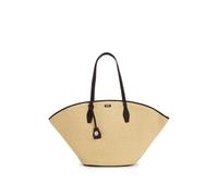 BOSS Femmes NUMAH MAXI Tote RF Cabas en raphia avec finitions en cuir