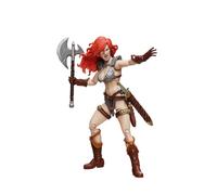 Boss Fight Studio Hero H.A.C.K.S.Red Sonja Figurine articulée à collectionner et personnalisable avec pièces et accessoires interchangeables Échelle 1/18
