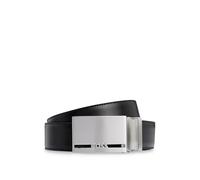 Hugo Boss Ceinture Galliz Gb35 Cuir italien réversible boucles interchangeables Noir