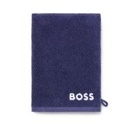 BOSS Gant de toilette en coton égyptien avec logo contrastant - Style PLAIN ConcreN GANT 015021, MITT-PLAIN Bleu foncé ONESI